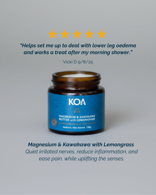 Magnesium & Kawakawa Butter with Lemongrass